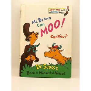 Dr Seuss Mr Brown Can Moo Can You Hardcover Bright Early Book Club Edition‎